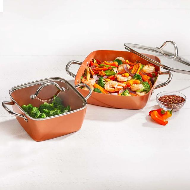 copperchef Copper Chef 4 Pcs Set Casserole, Combo Offer, 540-900132 - SW1hZ2U6OTY0Mjc2