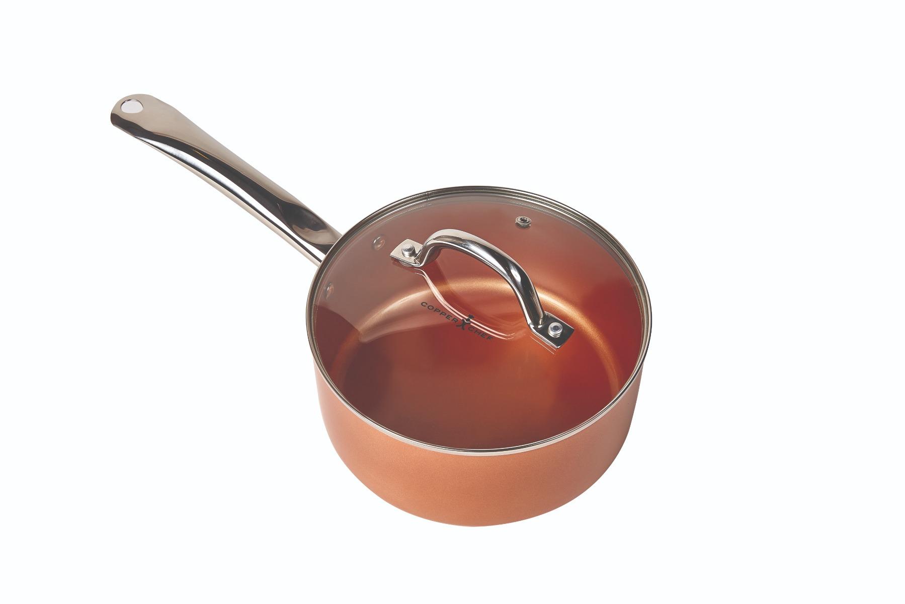 قدر طبخ الصلصة 6.5 انش نحاس كوبر شيف Copper Chef Sauce Pan