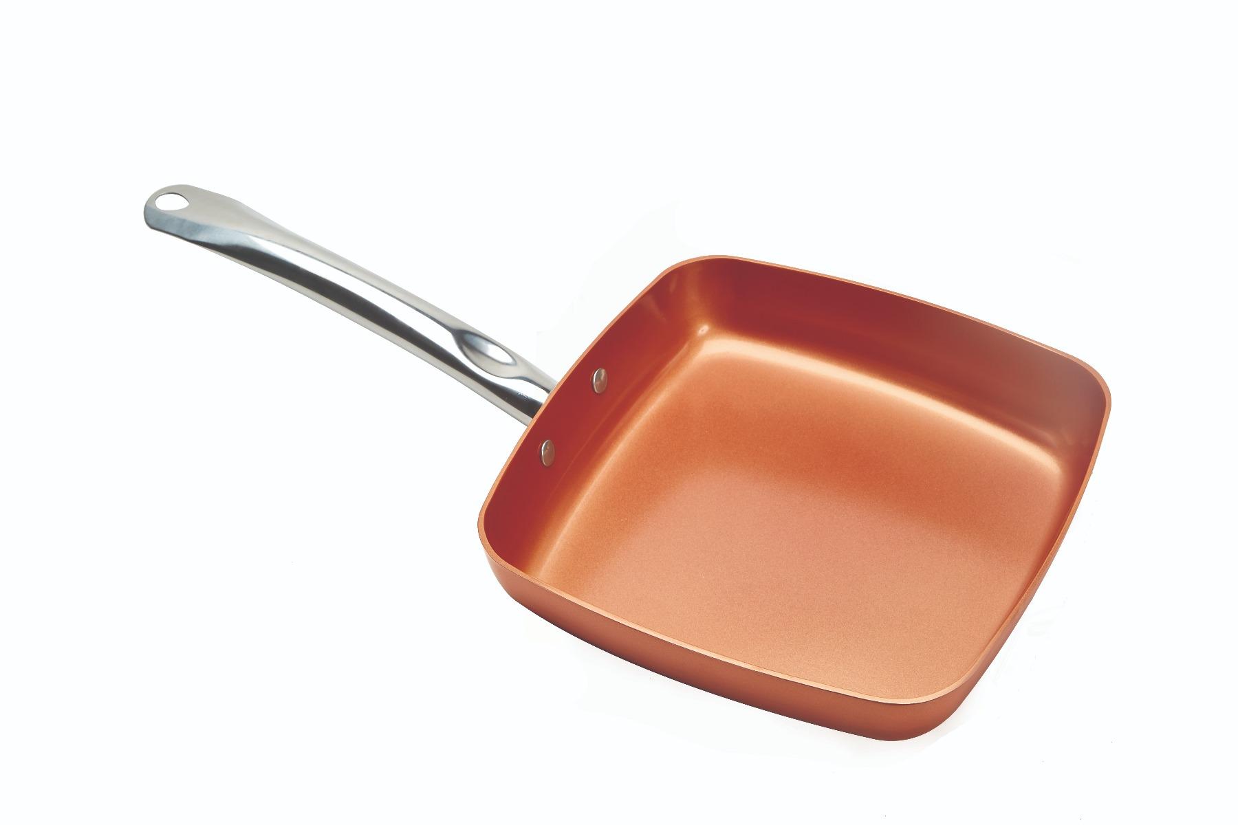 مقلاة نحاس مربعة 24 سم كوبر شيف Copper Chef Square Fry Pan