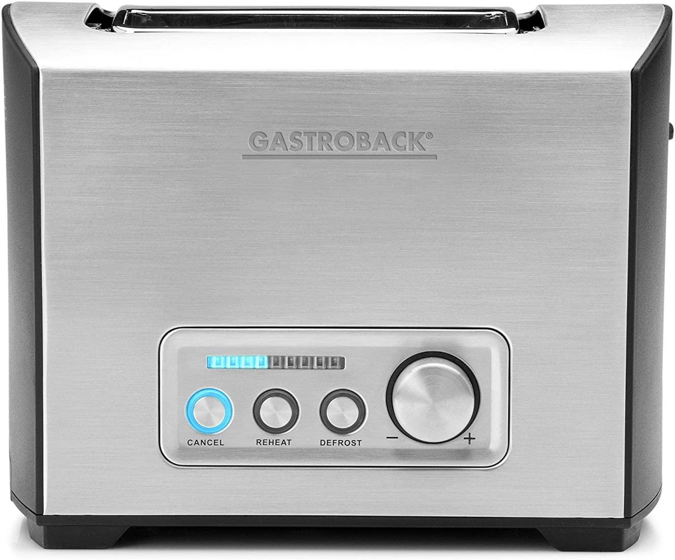 توستر كهربائي شريحتين 950 واط غازتروباك Gastroback Design Toaster PRO