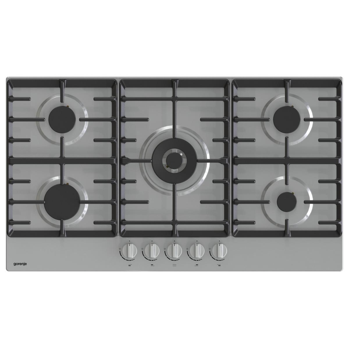 موقد غاز بلت ان 90 سم 5 شمعات جورينجي Gorenje Built In Gas Hob