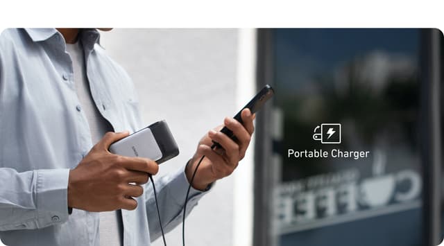 شاحن متنقل انكر مع شاحن جداري 10000 مللي أمبير Anker 733 Power Bank GaNPrime PowerCore 65W