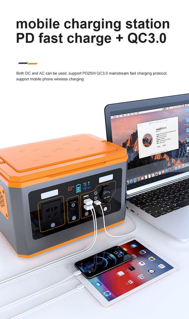 بطارية متنقلة للرحلات كروني 500 واط Crony BS500 Portable Power Station