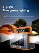 بطارية متنقلة للرحلات كروني 500 واط Crony BS500 Portable Power Station