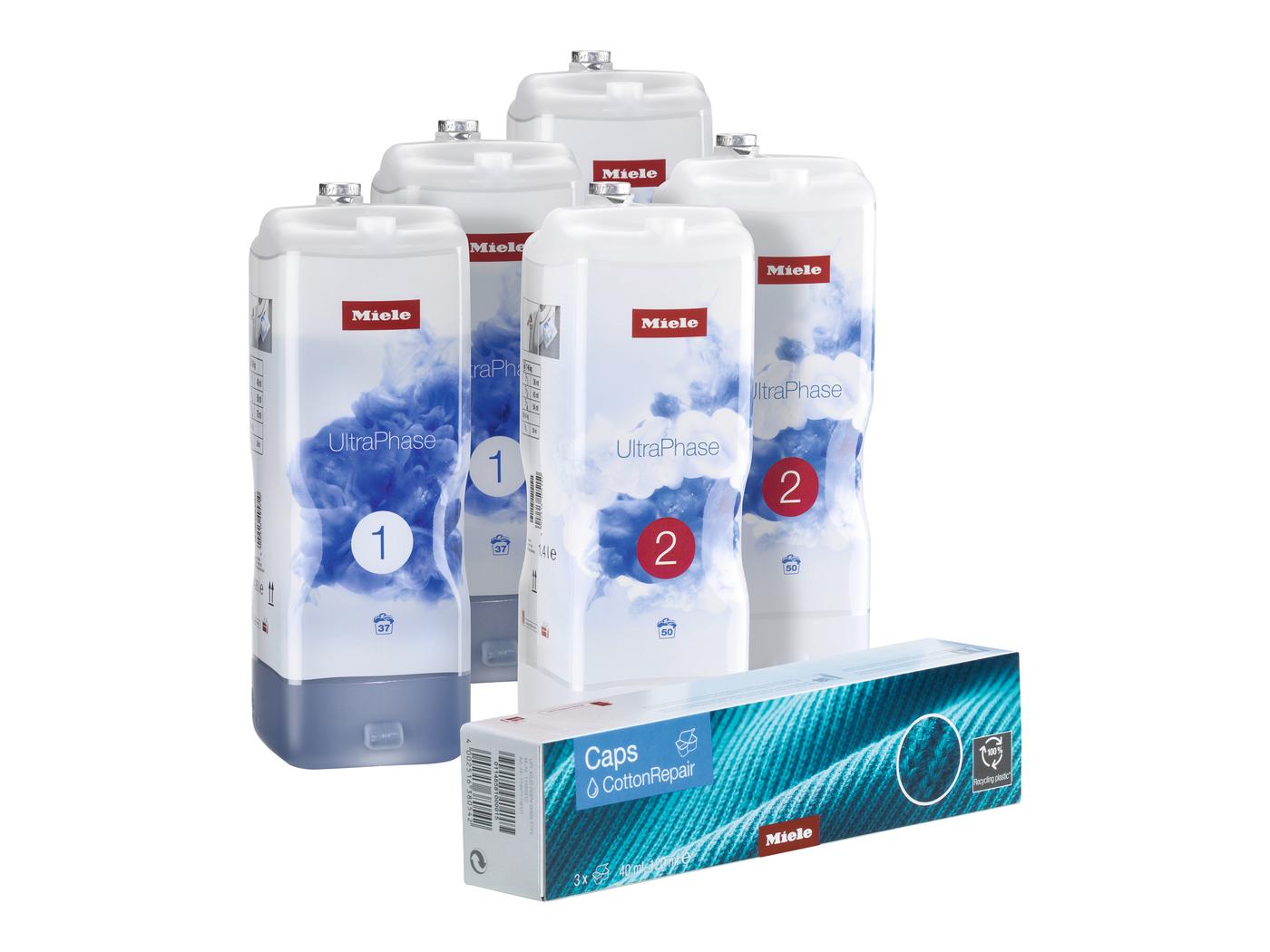 مجموعة منظفات للألبسة البيضاء ميلي ألترا فيز حزمة 5 قطع Miele UltraPhase 1&2 Set 5 + CottonRep