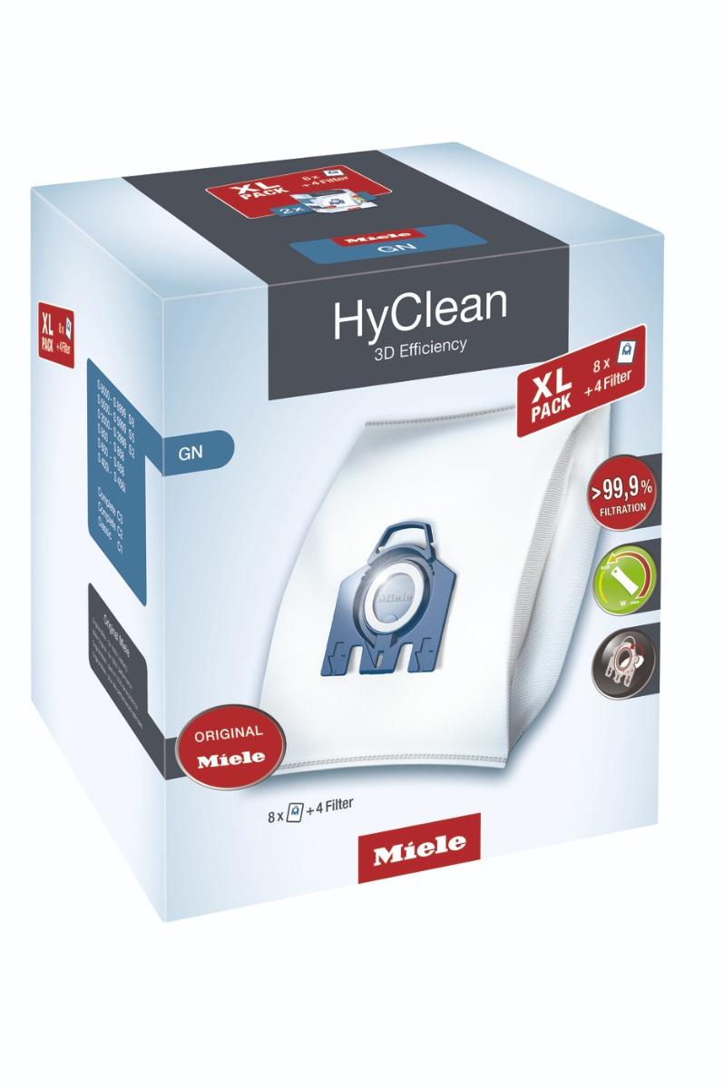 كيس مكنسة 4.5 كغ متوافق مع مكنسة كهربائية ميلي GN ميلي هاي كلين حزمة 8 أكياس Miele XL HyClean 3D GN dustbags