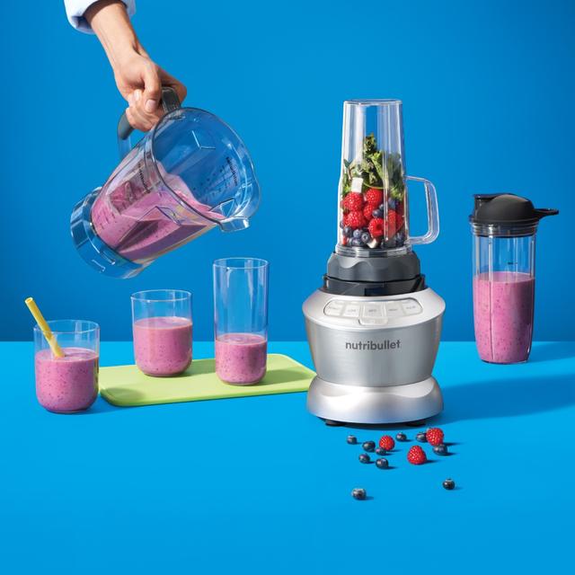 خلاطة كهربائية كبيرة 1.8 لتر مع بلندر وكوب شرب نوتريبولت Nutribullet Full Size Blender + Combo - SW1hZ2U6OTY2OTQw