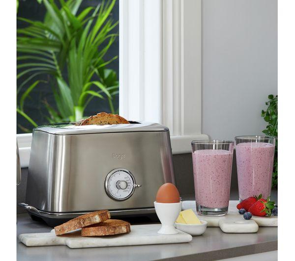 breville Sage The Luxe Toast Select 2 Slice Toaster, Brushed Stainless Steel, BTA735BSS - SW1hZ2U6OTY0ODE2