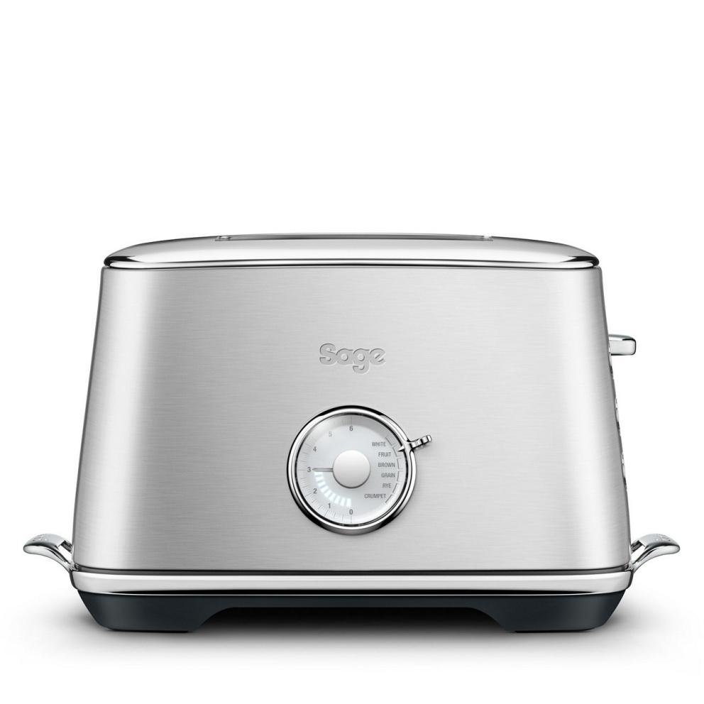 breville Sage The Luxe Toast Select 2 Slice Toaster, Brushed Stainless Steel, BTA735BSS