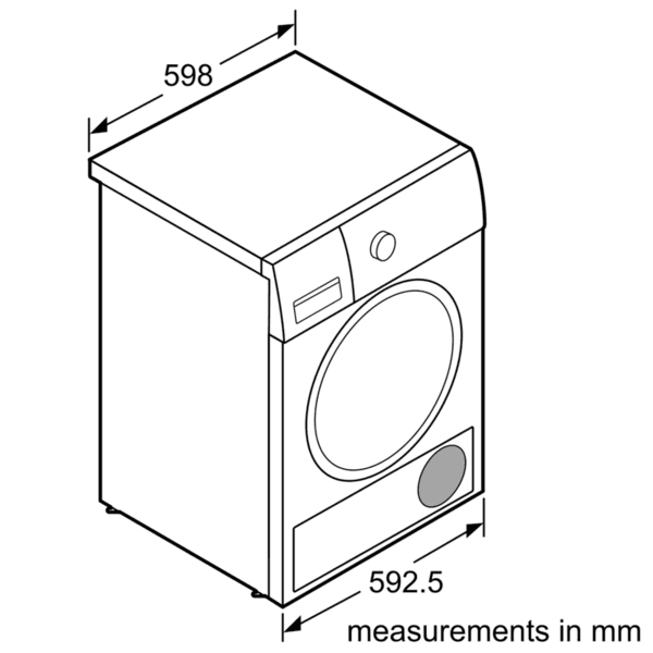 مجفف ملابس 9 كغ سيمنز Siemens Condenser Tumble Dryer - SW1hZ2U6OTYwOTM4