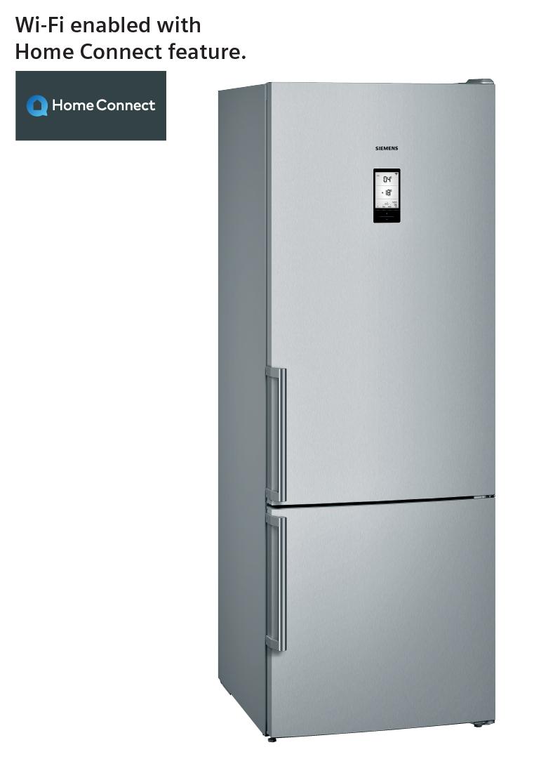 ثلاجة فريزر ذكية 559 لتر سيمنز Siemens Home Connect Bottom Freezer Refrigerator