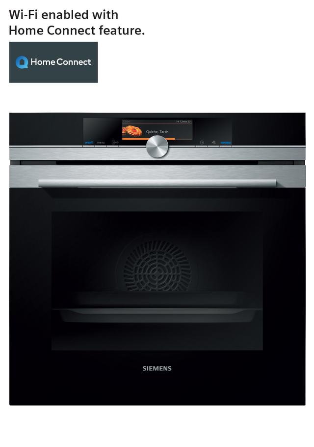 فرن كهربا ذكي بلت ان 60 سم 71 لتر سيمنز Siemens Home Connect Built In Electric Oven - SW1hZ2U6OTU5ODAx