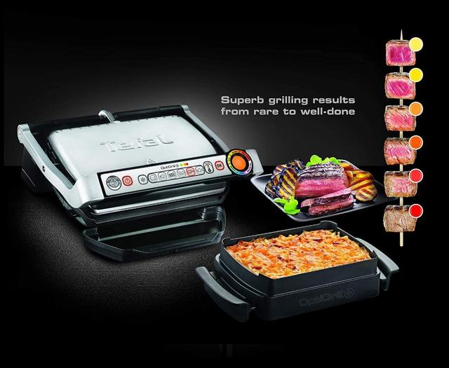 شواية كهربائية 1960W بسعة 5.6L تيفال اوبتي غريل Tefal Optigrill - SW1hZ2U6OTY1ODY0