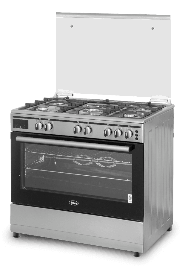 فرن غاز 106 لتر و موقد 5 شمعات مع سيخ شواء دوار تيريم Terim Gas Cooker - SW1hZ2U6OTYwMDIz