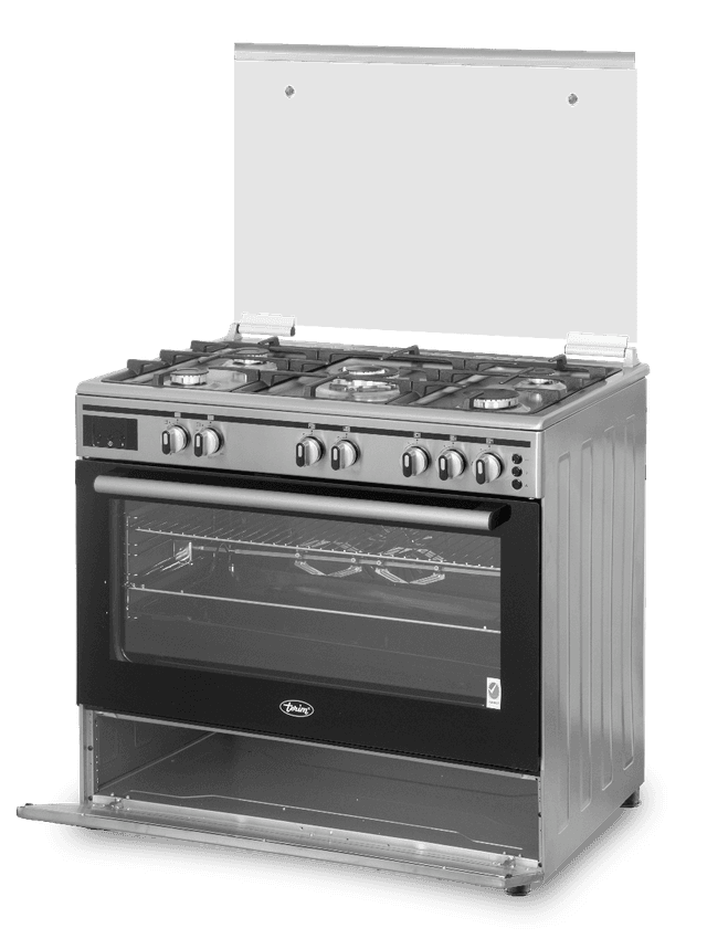 فرن غاز 106 لتر و موقد 5 شمعات مع سيخ شواء دوار تيريم Terim Gas Cooker - SW1hZ2U6OTYwMDI3