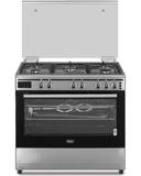 فرن غاز 106 لتر و موقد 5 شمعات مع سيخ شواء دوار تيريم Terim Gas Cooker - SW1hZ2U6OTYwMDI5