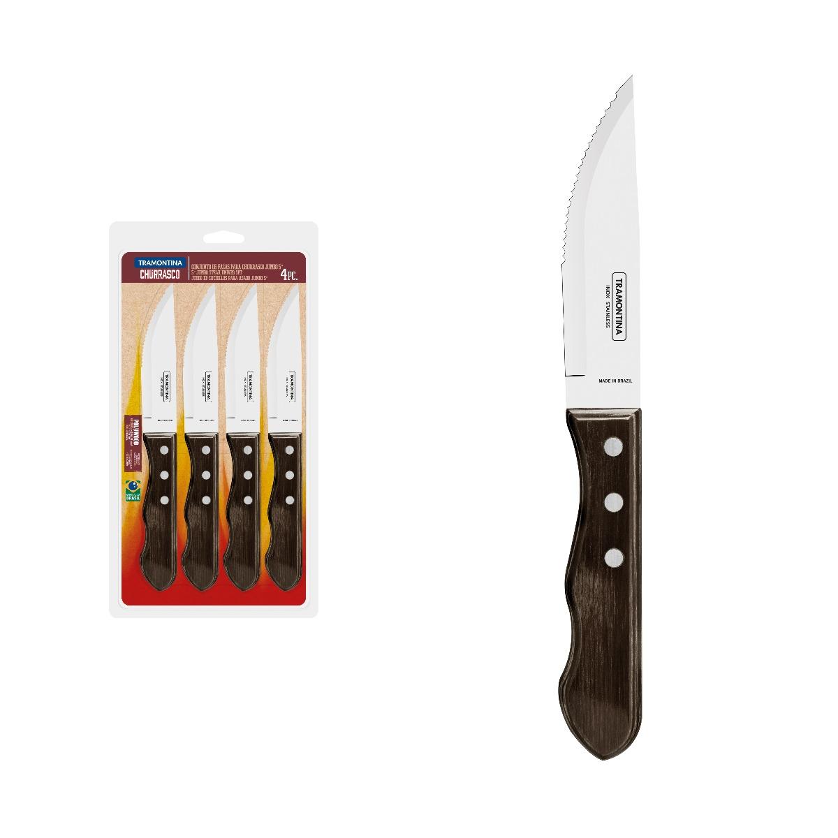 سكين مطبخ حزمة 4في1 ترامونتينا Tramontina Jumbo Knives Barbecue Set