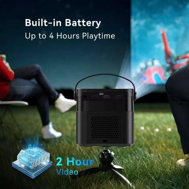 بروجكتر لاسلكي أندرويد فولتو مناسب للمعلمين Volto Portable Projector 3D Video Projector Android 9.0