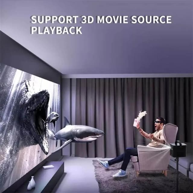 بروجكتر لاسلكي أندرويد فولتو مناسب للمعلمين Volto Portable Projector 3D Video Projector Android 9.0