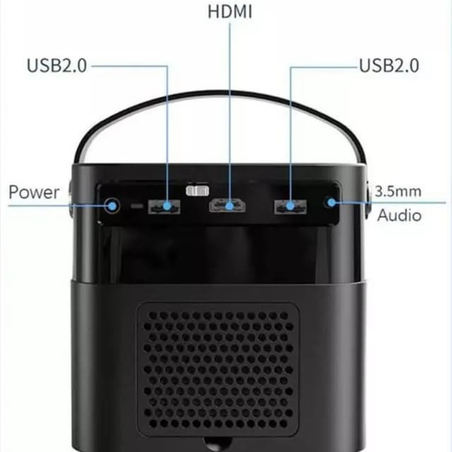 بروجكتر لاسلكي أندرويد فولتو مناسب للمعلمين Volto Portable Projector 3D Video Projector Android 9.0