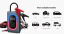 شاحن بطارية سيارة متنقل و منفاخ إطارات 12000 مللي أمبير Portable Multifunctional Car Air Pump + Jump Starter