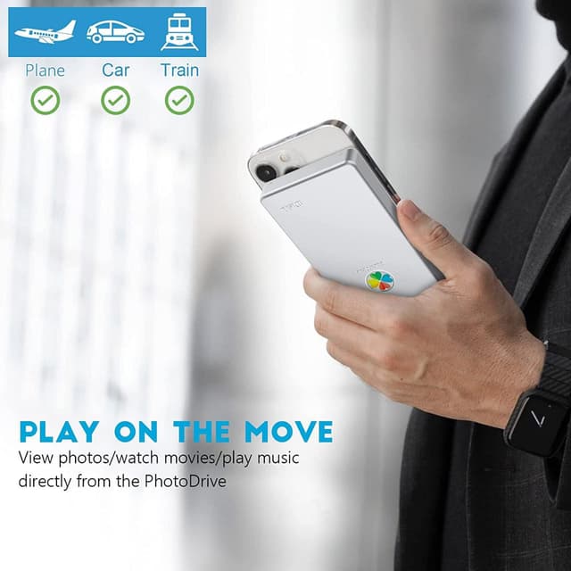 هارديسك للنسخ الإحتياطي من الآيفون والأندرويد 1 تيرابايت 2000 مللي أمبير iDiskk MFI Certified 1TB External Hard Drive