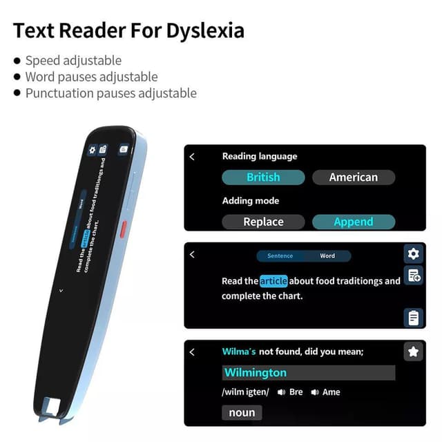 قلم جهاز الترجمة الفورية وقراءة ذكي 112 لغة Newyes Scan Reader Pen Voice Translator Device