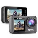 كاميرا فيديو مع شاشة مزدوجة Ausek Action Camera 5K 30Fps Touch Dual Screen - SW1hZ2U6OTY5ODcx