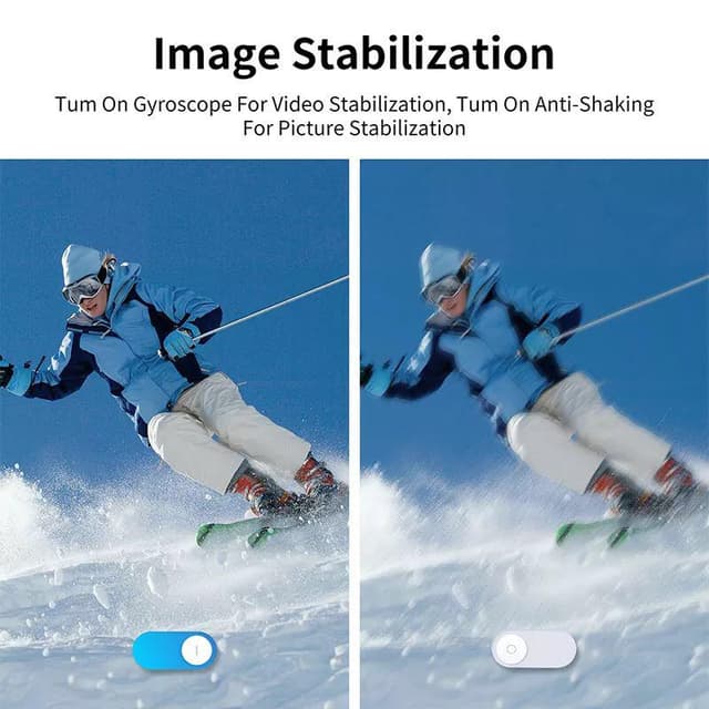 كاميرا فيديو مع شاشة مزدوجة Ausek Action Camera 5K 30Fps Touch Dual Screen