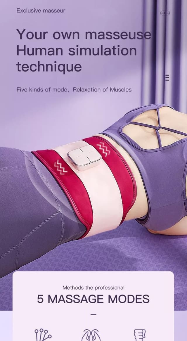 حزام تخسيس و جهاز مساج وتدليك الخصر والبطن تيك لوف Tech Love Slimming Belt Fat Removal Machine