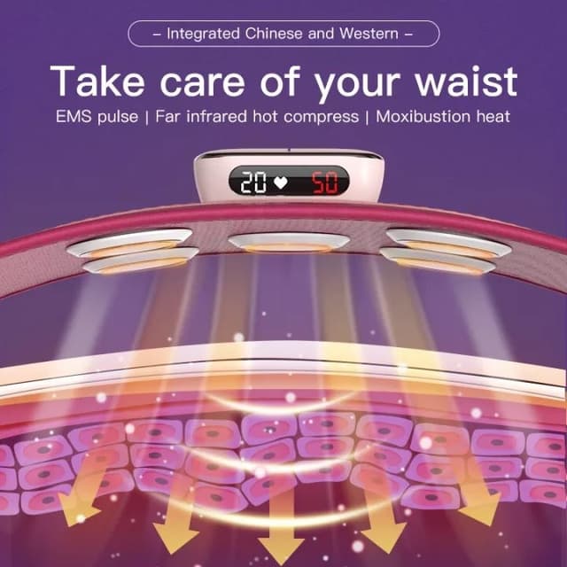 حزام تخسيس و جهاز مساج وتدليك الخصر والبطن تيك لوف Tech Love Slimming Belt Fat Removal Machine