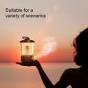 فواحة كهربائية مع إضاءة محمولة Kerosene Lamp Air Humidifier Aromatherapy Diffuser