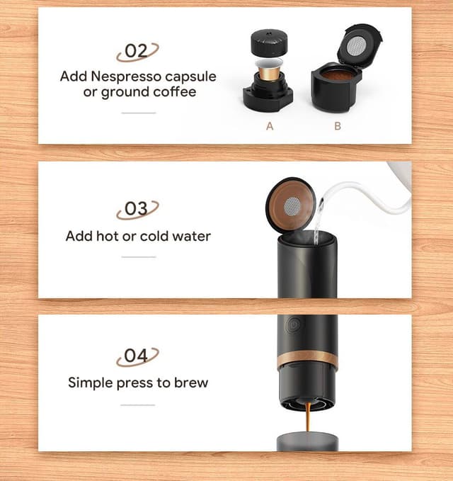 iCafilas Portable Expresso Coffee Maker