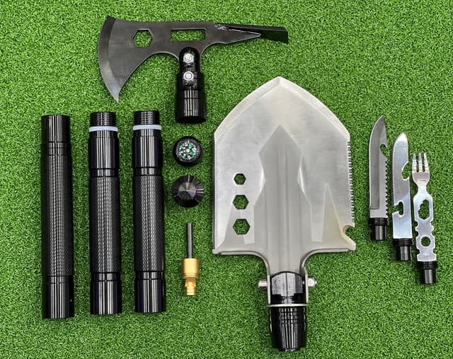 شنطة مستلزمات التخييم والبر Multifunction Portable Steel Outdoor Tactical Tool Box