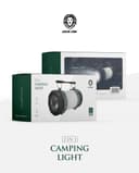 كشاف يدوي للتخييم جرين 3000 مللي أمبير Green Lion 2 in 1 Camping Light