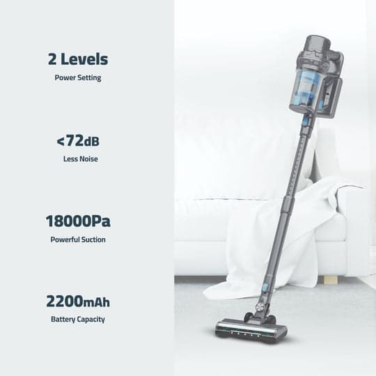 مكنسة يدوية كهربائية لاسلكية باورولوجي 300 واط Powerology 300W Power Series Cordless Vacuum