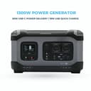 بطارية متنقلة للرحلات باورولوجي 1300 واط سعة 392000 مللي أمبير Powerology 392000mAh Power Generator