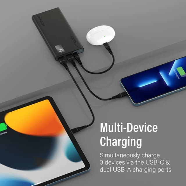 شاحن متنقل باور بانك بروميت 10000 مللي أمبير Promate Bolt-10Pro Compact Smart Charging Power Bank