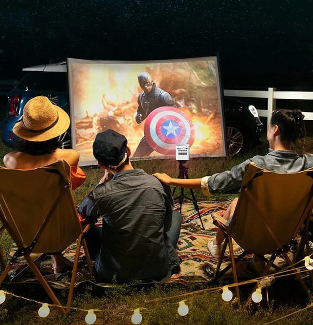 بروجكتر صغير للجوال محمول بالبطارية فولتو Volto Projector Sky 010 Battery outdoor mini projector