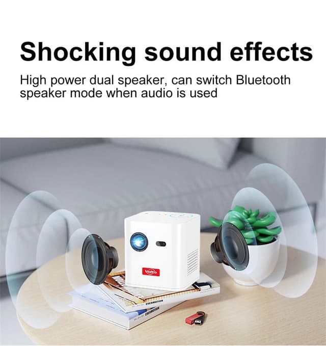 بروجكتر صغير للجوال محمول بالبطارية فولتو Volto Projector Sky 010 Battery outdoor mini projector