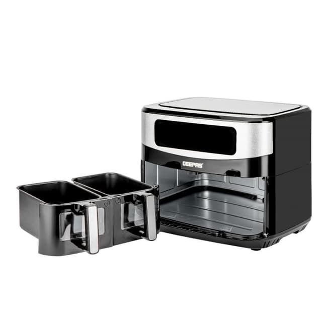 قلاية هوائية مزدوجة جيباس 9 لتر Geepas 9L Dual Basket Digital Air Fryer - 258862