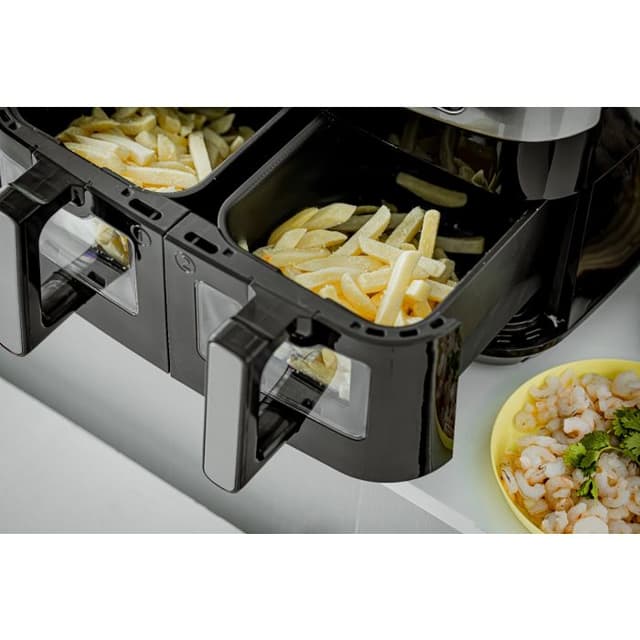 قلاية هوائية مزدوجة جيباس 9 لتر Geepas 9L Dual Basket Digital Air Fryer - 258864