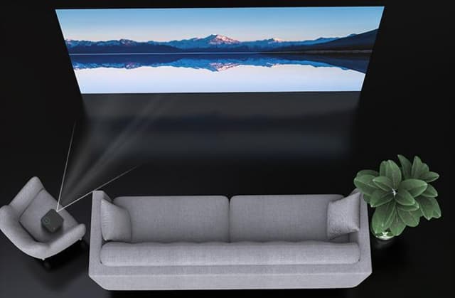 بروجكتر صغير للجوال محمول بالبطارية فولتو Volto Projector Sky 010 Battery outdoor mini projector