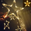 Toby's LED String Five Pointed Star Shape Curtain Ramadan Light