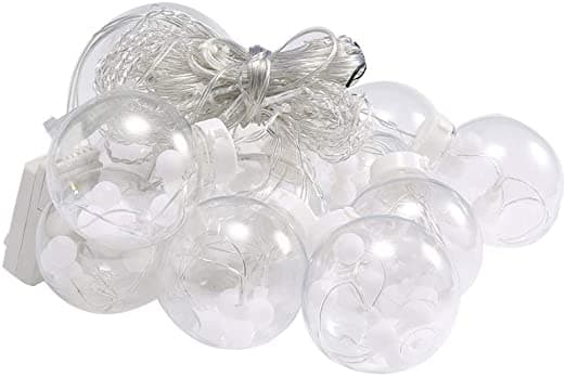 زينة رمضان للبيت 10 كرات مضيئة 5 متر Toby's Ramadan Clear Globe Shaped LED String Light