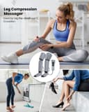Leg Massager for Circulation and Relaxation, Calf Feet Thigh Massage, Sequential Wraps Device with 6 Modes 4 Intensities, Helps to Relax Legs