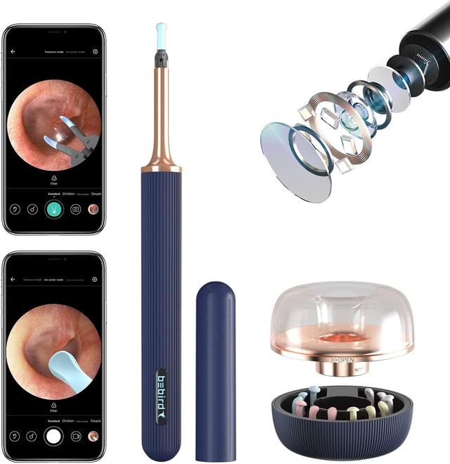 جهاز تنظيف الاذن اللاسلكي بيبيرد مع كاميرا Bebird Note 5 Pro Ear Wax Removal with Camera - SW1hZ2U6OTg0ODgy