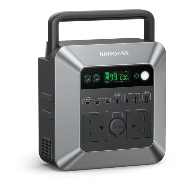 RavPower 600W Portable Power Station - Black