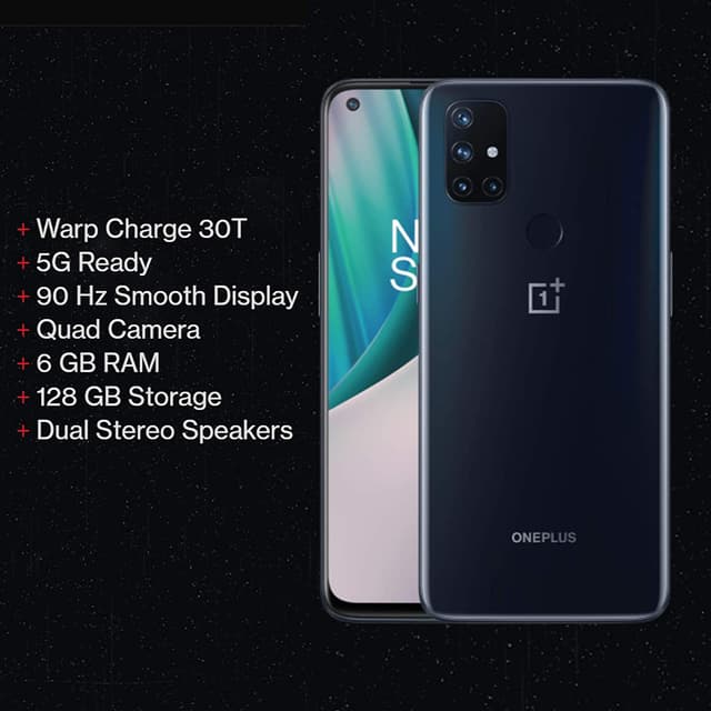موبايل جوال ون بلس نورد ان 10 رامات 6 جيجا – 128 جيجا تخزين OnePlus Nord N10 5G Smartphone