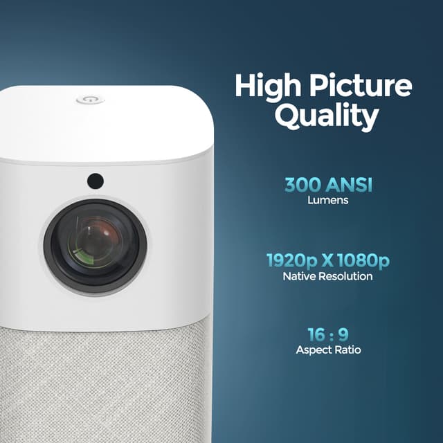 بروجكتر منزلي سنيمائي وونكت 1080 بكسل Wownect Android Projector Android 9.0 TV Home Theater Projectors